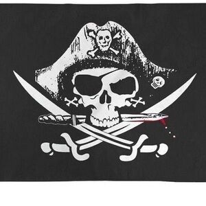 Dead Man's Chest, Swords, & Pirate Flag, Polyester, NIB